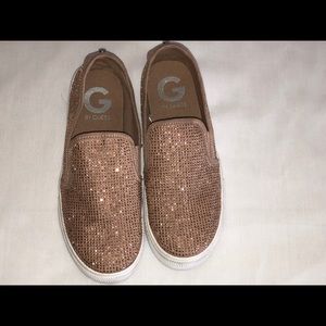 Guess pink rose platform shoes size 5.5